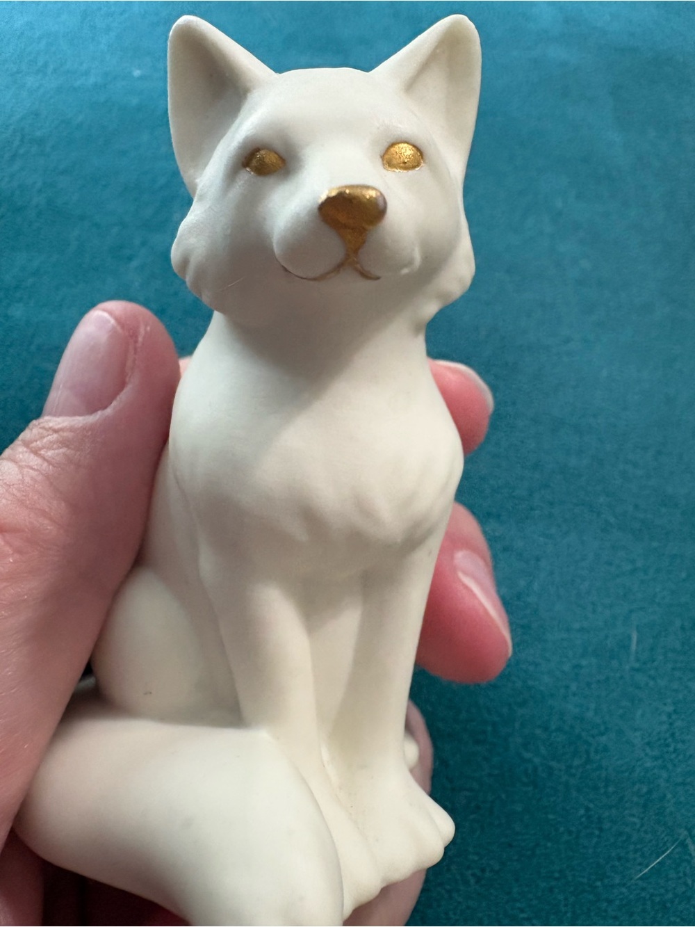 Lenox Everyday Wishes Fox Figurine 3” Gold Floral Design - Picture 10 of 10